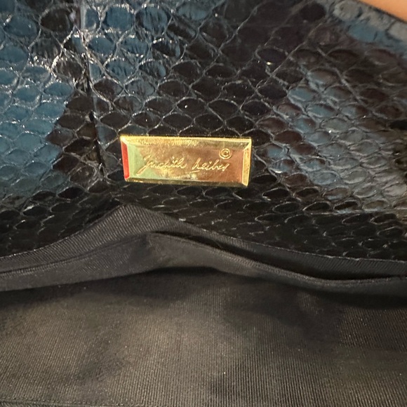 Judith Leiber Black and Gold Clutch - Picture 9 of 15